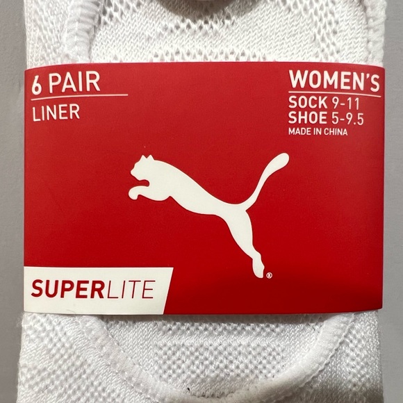 Puma Superlite, Women’s Liner Socks, Multicolor, 6 Pack - Picture 5 of 12